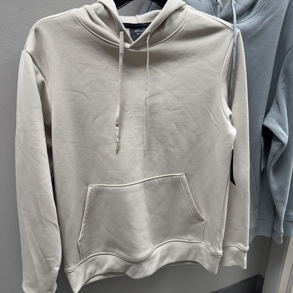 2 Athletic Works Men Fleece Hoodie Pullover Sweatshirts NWT Sage Green/Tavertine - Picture 4 of 8